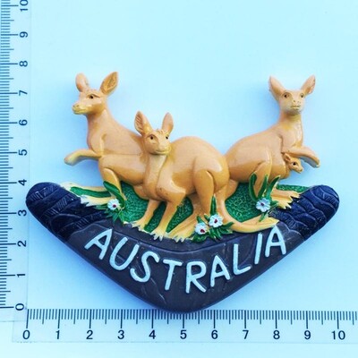 Magnet na chladničku s motívom Austrálie, suvenír, Melbourne, Sydney, Perth, Gold Coast City, kultúrna krajina, remeselné magnetické nálepky, bytové dekorácie