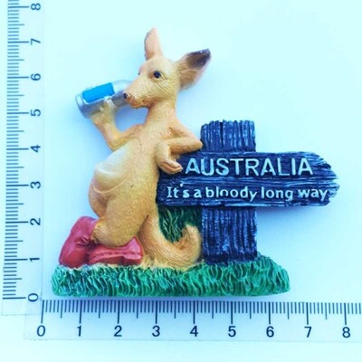 Magnet na chladničku s motívom Austrálie, suvenír, Melbourne, Sydney, Perth, Gold Coast City, kultúrna krajina, remeselné magnetické nálepky, bytové dekorácie