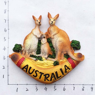 Magnet na chladničku s motívom Austrálie, suvenír, Melbourne, Sydney, Perth, Gold Coast City, kultúrna krajina, remeselné magnetické nálepky, bytové dekorácie