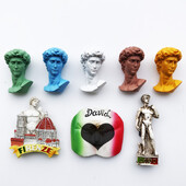 Európa Olaszország Dávid 3D hűtőmágnesek turisztikai emléktárgyak hűtőszekrény mágneses matrica gyűjtemény kézműves ajándék