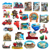 Italija skonis 3D šaldytuvo magnetai šaldytuvas magnetas turistiniai suvenyrai dekoravimo dirbiniai rankdarbiai dovanos