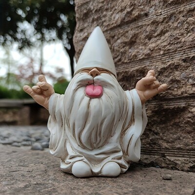 1 ks Vonkajšie hojdacie kreslo Gnome Záhradná socha Paródia na pastoračnú živicovú dekoráciu Dizajn Dekoratívna ornament