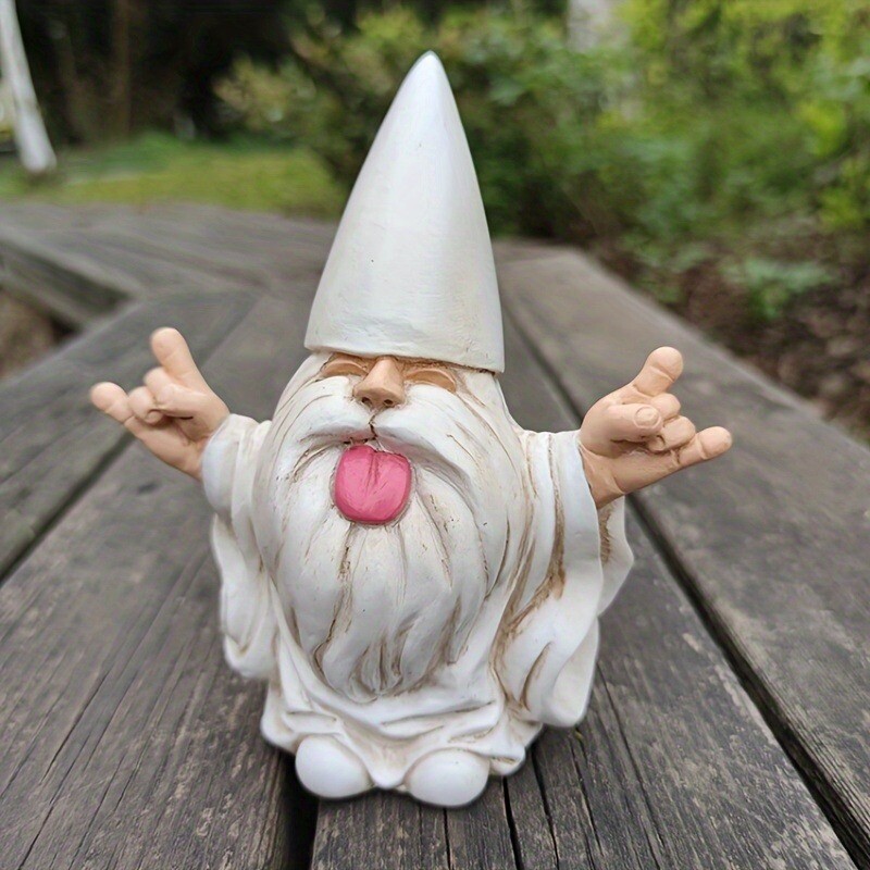 1 ks Vonkajšie hojdacie kreslo Gnome Záhradná socha Paródia na pastoračnú živicovú dekoráciu Dizajn Dekoratívna ornament