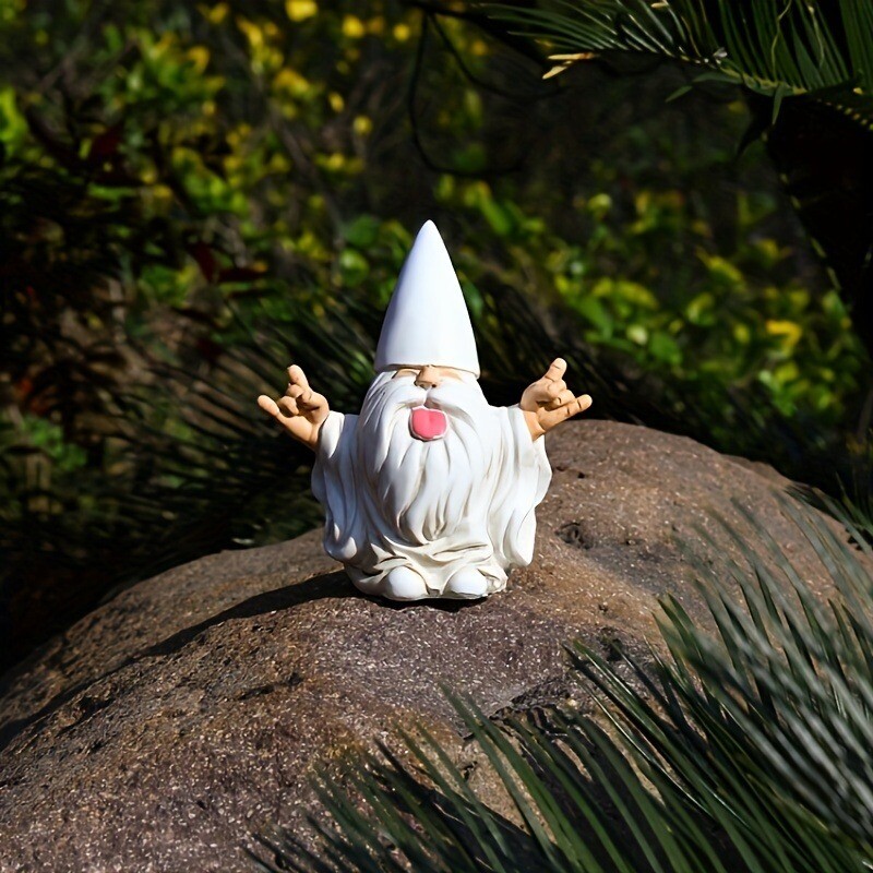 1 ks Vonkajšie hojdacie kreslo Gnome Záhradná socha Paródia na pastoračnú živicovú dekoráciu Dizajn Dekoratívna ornament
