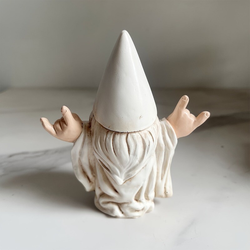 1 ks Vonkajšie hojdacie kreslo Gnome Záhradná socha Paródia na pastoračnú živicovú dekoráciu Dizajn Dekoratívna ornament