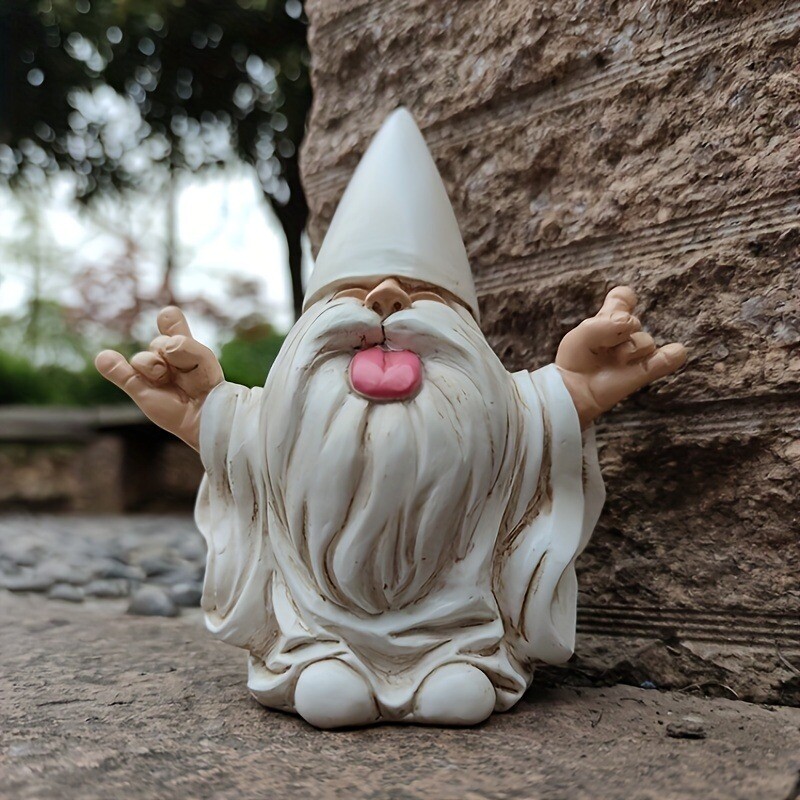 1 ks Vonkajšie hojdacie kreslo Gnome Záhradná socha Paródia na pastoračnú živicovú dekoráciu Dizajn Dekoratívna ornament