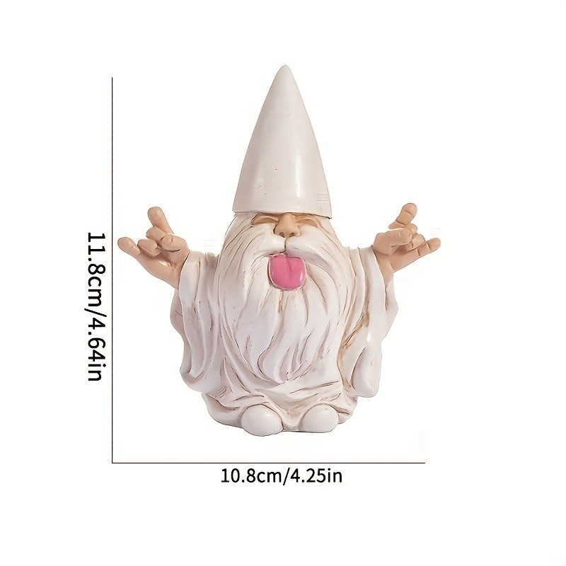 1 ks Vonkajšie hojdacie kreslo Gnome Záhradná socha Paródia na pastoračnú živicovú dekoráciu Dizajn Dekoratívna ornament