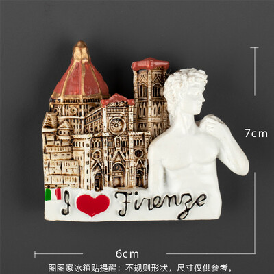 Europa Italia Roma Veneția Magneți pentru frigider Autocolante pentru frigider Autocolante magnetice 3D Turism italian Suveniruri Colecție Cadouri