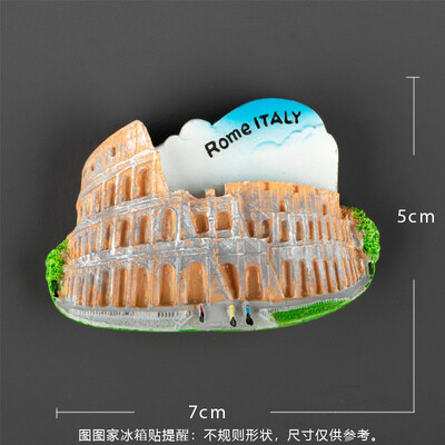 Europa Italia Roma Veneția Magneți pentru frigider Autocolante pentru frigider Autocolante magnetice 3D Turism italian Suveniruri Colecție Cadouri