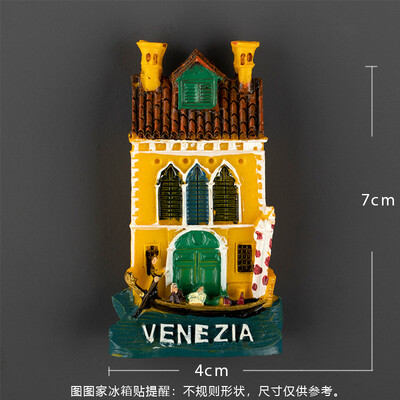 Europa Italia Roma Veneția Magneți pentru frigider Autocolante pentru frigider Autocolante magnetice 3D Turism italian Suveniruri Colecție Cadouri