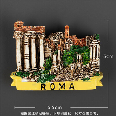 Europa Italia Roma Veneția Magneți pentru frigider Autocolante pentru frigider Autocolante magnetice 3D Turism italian Suveniruri Colecție Cadouri