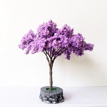 Προσομοίωση 12cm Ζυγαριά μοντέλου Cherry Blossom Tree Tree Japanstyle με βάση Μοντέλο Υλικό Διάταξη τρένου Διακόσμηση κουκλόσπιτου