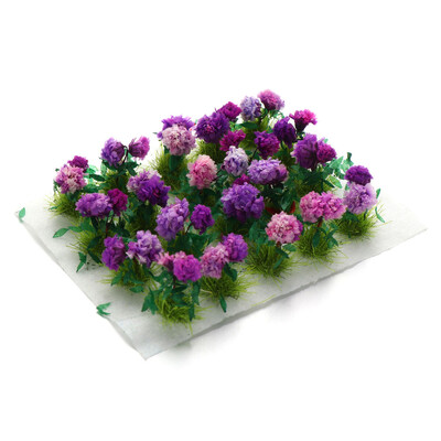 Miniatűr virágfürt statikus fűcsomók Mikro tájjelenet Modell Homokasztal elrendezés Kerti Wargame anyagok Kiegészítők