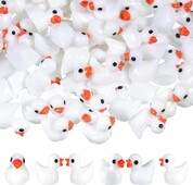 50/100 ks DIY drobné figúrky kačiek mini živicové kačky pre domácu hru mikro krajinka + domček pre bábiky DIY akvárium dekorácia