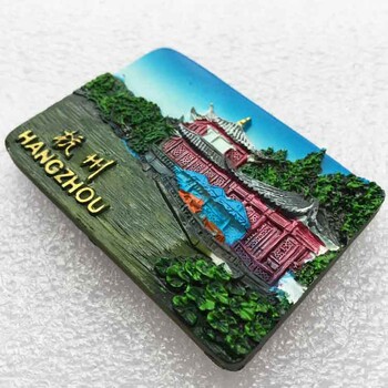 China 3D Hangzhou West Lake Tourist Souvenir Ψυγείο Μαγνητικά αυτοκόλλητα Δώρα ταξιδιού Μαγνητικά αυτοκόλλητα Δώρα ταξιδιού