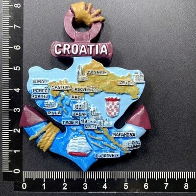 Ευρώπη Κροατία Ψυγείο Μαγνήτης Τουριστικά αναμνηστικά Ψυγείο Μαγνητικά αυτοκόλλητα Ταξιδιωτική συλλογή Δώρο