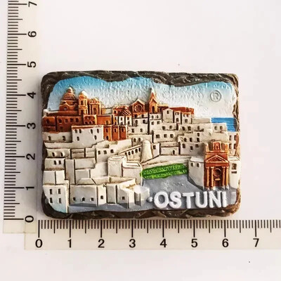 Taliansko Magnety na chladničku Vieste Matera Bari Tropea Peschici Alberobello Suveníry na cestách Darčeky Nálepky na chladničku