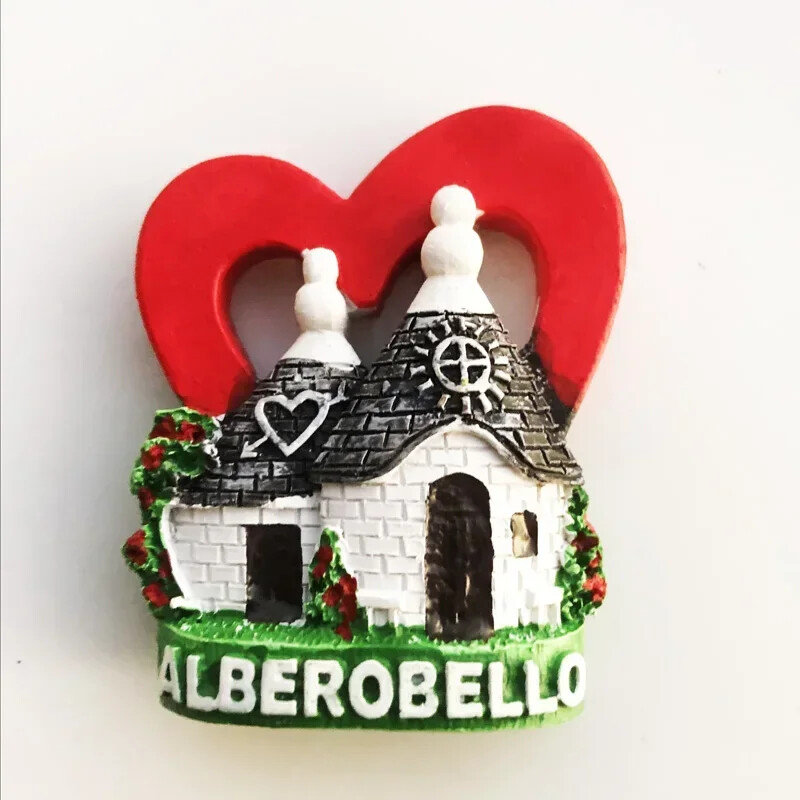 Taliansko Magnety na chladničku Vieste Matera Bari Tropea Peschici Alberobello Suveníry na cestách Darčeky Nálepky na chladničku