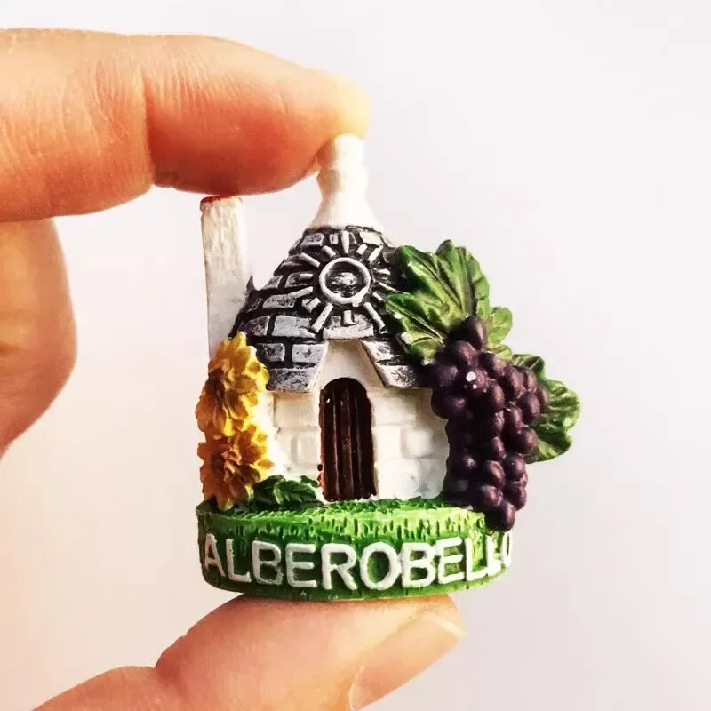 Taliansko Magnety na chladničku Vieste Matera Bari Tropea Peschici Alberobello Suveníry na cestách Darčeky Nálepky na chladničku