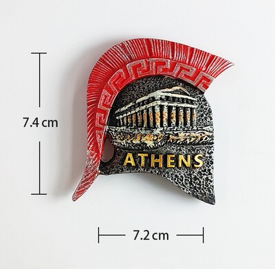 Erou mitologic grecesc Statuia lui Ahile Războinic blindat Magneți pentru frigider 3D Suveniruri turistice Autocolante magnetice pentru frigider