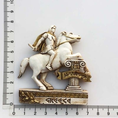 Erou mitologic grecesc Statuia lui Ahile Războinic blindat Magneți pentru frigider 3D Suveniruri turistice Autocolante magnetice pentru frigider