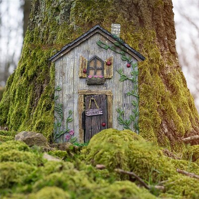 1 db miniatūras pasaku durvju statujas