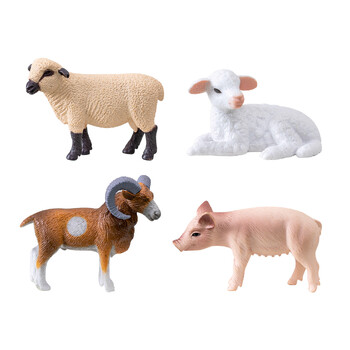 Figurines Miniatures Simulated Farm Pig Sheep Animals Μικροστολίδια τοπίου για διακοσμήσεις σπιτιού Διακόσμηση για αξεσουάρ δωματίου