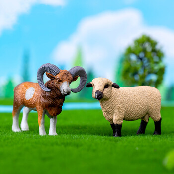 Figurines Miniatures Simulated Farm Pig Sheep Animals Μικροστολίδια τοπίου για διακοσμήσεις σπιτιού Διακόσμηση για αξεσουάρ δωματίου