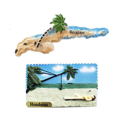 Šiaurės Amerika Hondūro Roatan 3D šaldytuvo magnetai turizmo suvenyrų šaldytuvas magnetinių lipdukų kolekcija rankdarbių dovana