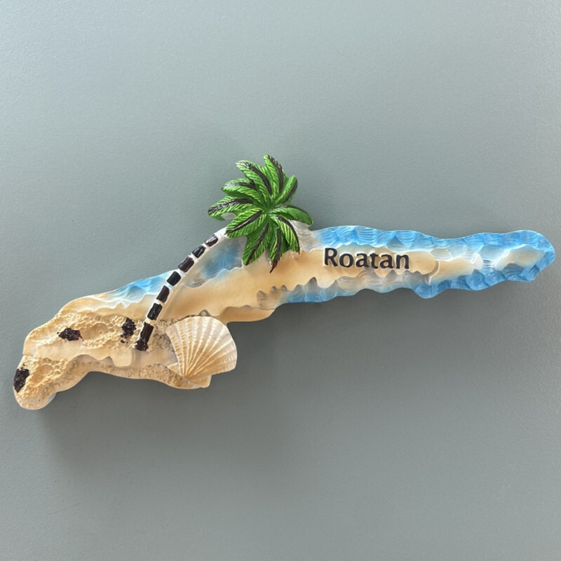 Severná Amerika Honduras Roatan 3D magnety na chladničku Turistický suvenír Magnetické nálepky na chladničku Kolekcia remeselných darčekov