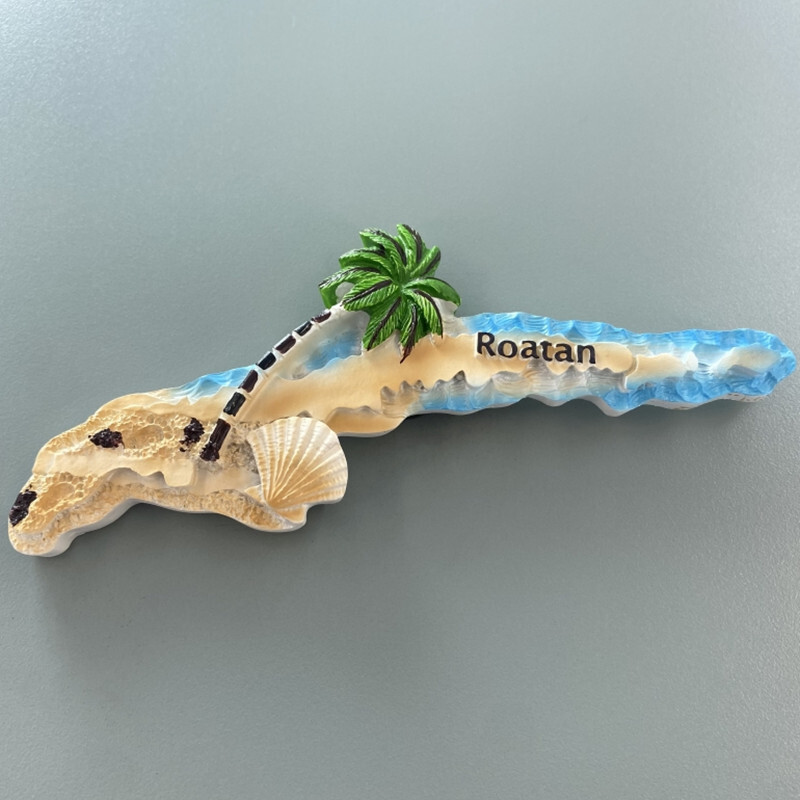 Severná Amerika Honduras Roatan 3D magnety na chladničku Turistický suvenír Magnetické nálepky na chladničku Kolekcia remeselných darčekov
