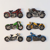 Amerika, Harley motorkerékpár, 3D sztereoszkópikus, turisztikai ajándéktárgyak, műgyanta festés, otthon dekoráció, kollekció, hűtőmágnesek