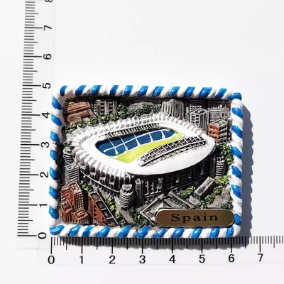 Nálepky na chladničku so štátnym znakom Španielska, korunou, jaštericou, štadiónom Bernabeu, Burgosom, Tenerife, suvenírmi, darčekmi, magnetmi na chladničku