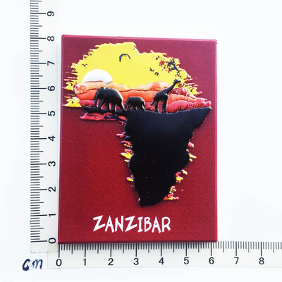 Magneți pentru frigider Tanzania Suveniruri de călătorie din Zanzibar Autocolante pentru frigider pentru nuntă Cadouri de Crăciun Fotocolante de perete