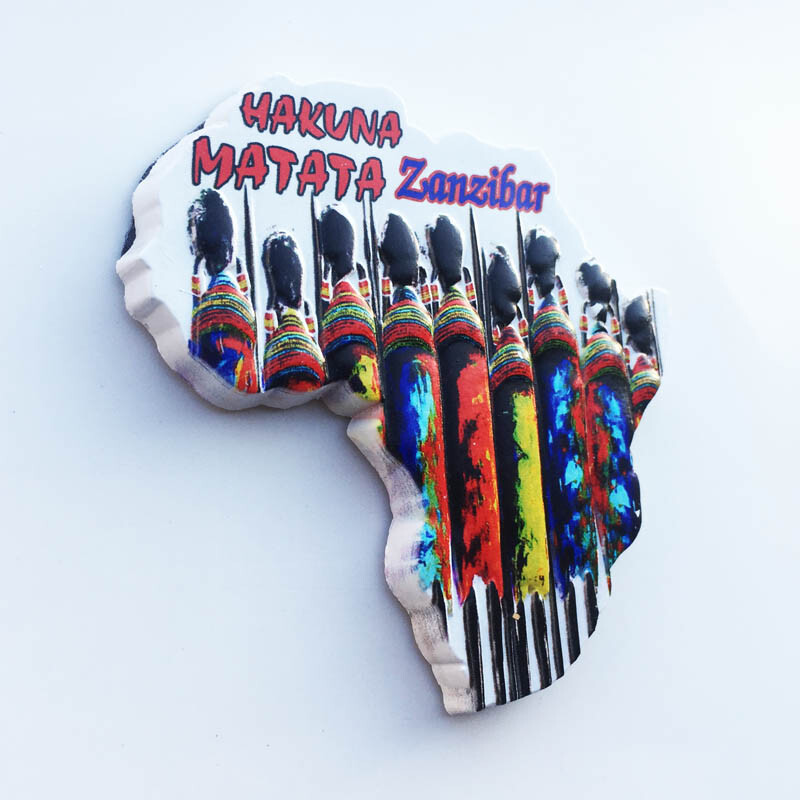 Magneți pentru frigider Tanzania Suveniruri de călătorie din Zanzibar Autocolante pentru frigider pentru nuntă Cadouri de Crăciun Fotocolante de perete