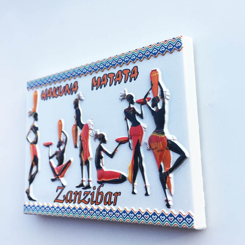 Magneți pentru frigider Tanzania Suveniruri de călătorie din Zanzibar Autocolante pentru frigider pentru nuntă Cadouri de Crăciun Fotocolante de perete