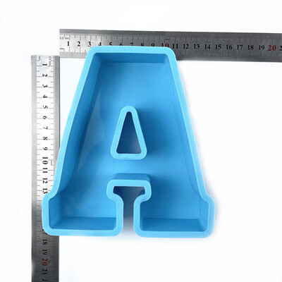 Mucegai din silicon din rășină epoxidica cu alfabet cu majuscule de 6 inch, matriță cu numere de litere, propunere pentru petrecerea de aniversare, pentru decorare de nuntă, matriță de turnare