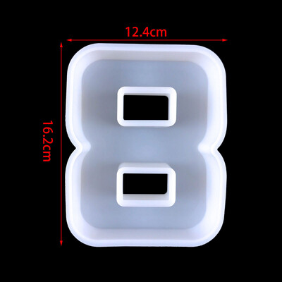 Mucegai din silicon din rășină epoxidica cu alfabet cu majuscule de 6 inch, matriță cu numere de litere, propunere pentru petrecerea de aniversare, pentru decorare de nuntă, matriță de turnare