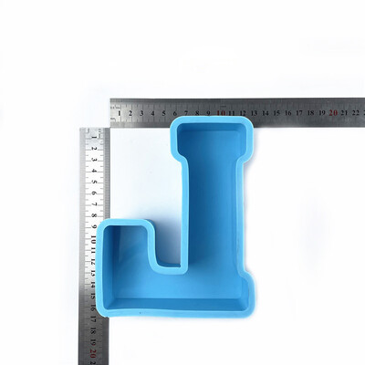Mucegai din silicon din rășină epoxidica cu alfabet cu majuscule de 6 inch, matriță cu numere de litere, propunere pentru petrecerea de aniversare, pentru decorare de nuntă, matriță de turnare