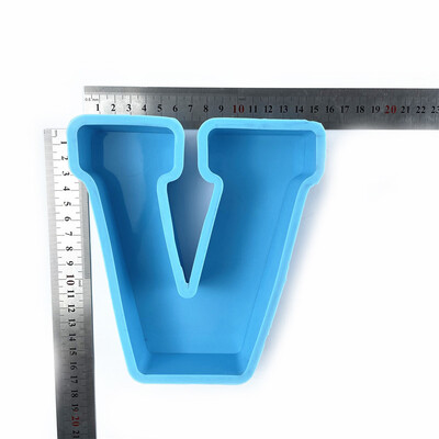 Mucegai din silicon din rășină epoxidica cu alfabet cu majuscule de 6 inch, matriță cu numere de litere, propunere pentru petrecerea de aniversare, pentru decorare de nuntă, matriță de turnare