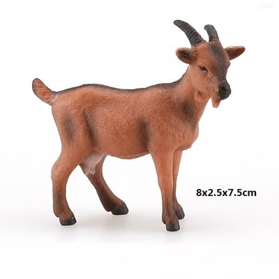 Simulácia zvierat Ovca Koza Koza Kognitívny Model Plastové Remeselné Miniatúry Školský Vyučovací Nástroj Domáca Dekorácia Hračka Darček A855