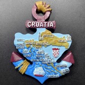 Magnety na chladničku Chorvátsko Rabac Rovinj Cestovné suveníry Magnetické nálepky na chladničku Dekorácie do domácnosti Svadobné darčeky Fotonálepky na stenu