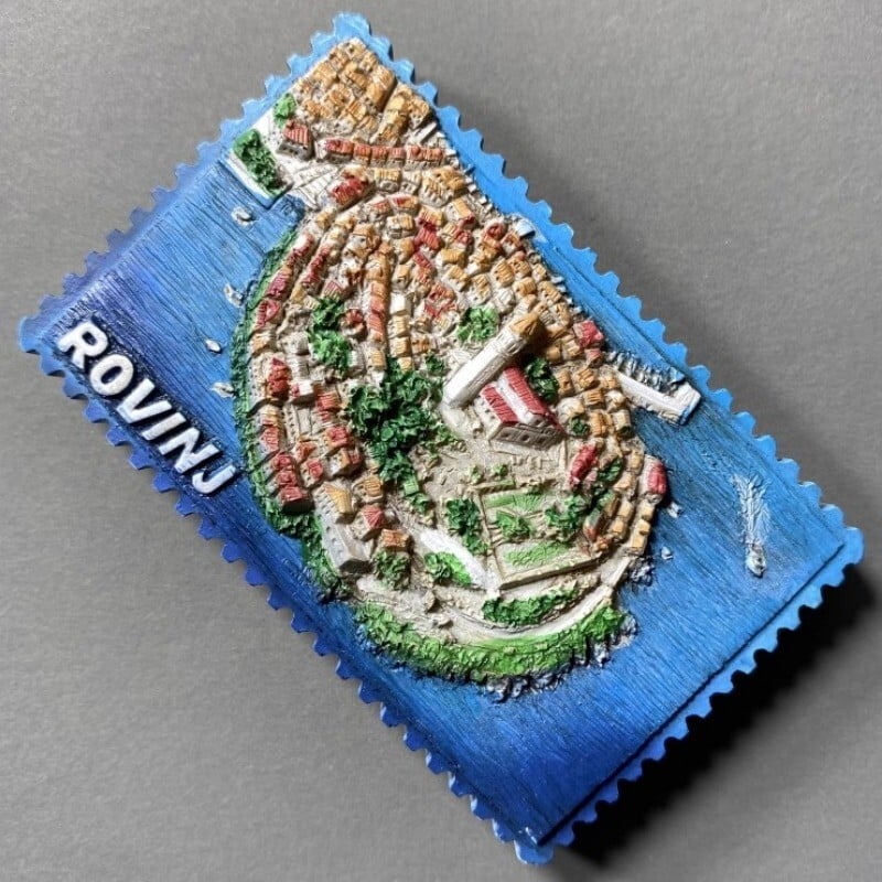 Magnety na chladničku Chorvátsko Rabac Rovinj Cestovné suveníry Magnetické nálepky na chladničku Dekorácie do domácnosti Svadobné darčeky Fotonálepky na stenu