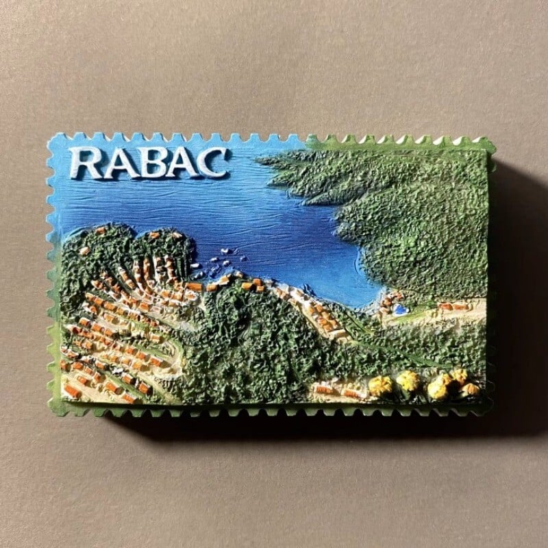Magnety na chladničku Chorvátsko Rabac Rovinj Cestovné suveníry Magnetické nálepky na chladničku Dekorácie do domácnosti Svadobné darčeky Fotonálepky na stenu