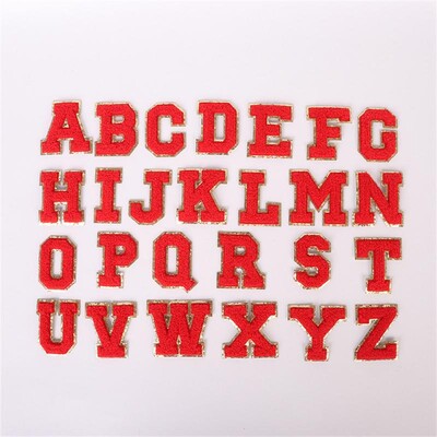 26 de patch-uri cu litere pentru îmbrăcăminte, alfabet roz, prosop, broderie, aplicații de călcat, haine pentru femei, insigne cu nume de bricolaj