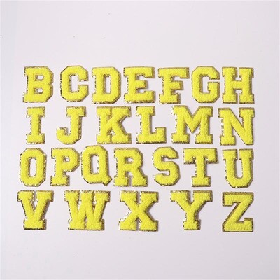 26 de patch-uri cu litere pentru îmbrăcăminte, alfabet roz, prosop, broderie, aplicații de călcat, haine pentru femei, insigne cu nume de bricolaj