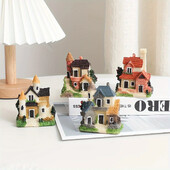 1buc-Rășină Miniaturi Figurine Decorare Grădină Zâne Grădină Rășină Artizanat Casă Micro Peisaj Ornamente pentru Casă în Miniatura
