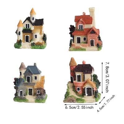 1buc-Rășină Miniaturi Figurine Decorare Grădină Zâne Grădină Rășină Artizanat Casă Micro Peisaj Ornamente pentru Casă în Miniatura