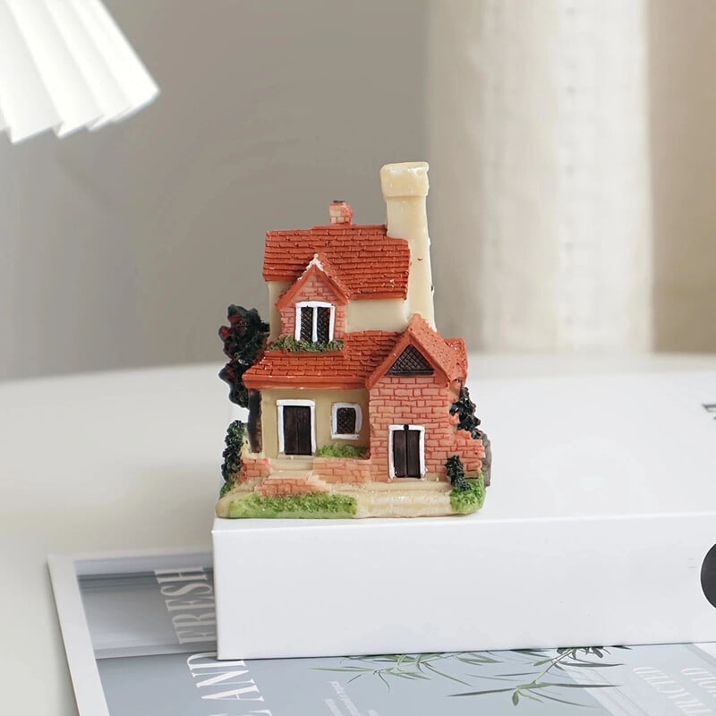 1buc-Rășină Miniaturi Figurine Decorare Grădină Zâne Grădină Rășină Artizanat Casă Micro Peisaj Ornamente pentru Casă în Miniatura