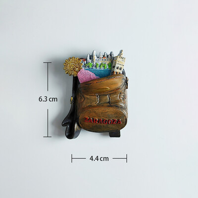 Eiropa Spānija 3D ledusskapja magnēts, tūristu suvenīru uzlīmes, mājas un virtuves dekorēšana, ledusskapja magnēta vēstules uzlīme